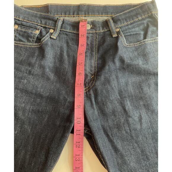 Levis 513 Jeans Men Tagged 30x30 Blue Slim Straight Stretch TG (31.5x29.5) - Picture 4 of 8